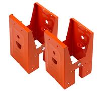 Staffe per cavalletto da 2 pezzi, Staffe per cavalletto per per la lavorazione del legno per motoseghe Supporto per in acciaio laminato a freddo per fessura per legno con angolo di