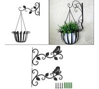 Staffe per cesto appeso Gancio Giardino Balcone Decor Fioriera Mangiatoia