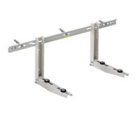 Staffe per climatizzatore in acciaio unità esterna 50x36x80mm Carico max 140 Kg ( Collaudato 420Kg ), Acciaio strutturale spessore 1,5 mm Verniciatura epox RAL 9002 per esterni con Kit montaggio