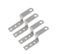 Staffe per Cornici a Forma di Z, Staffe angolari a Angolo Retto per Mobili, Fascette per Casa, Fienile, Capanno, Confezione da 4 (Grande)