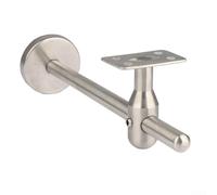 Staffe per corrimano per scale, confezione da 1 supporto da parete regolabile in acciaio inox, per un supporto sicuro delle scale, base ispessita per pareti in cemento o mattoni, aggiornamento della