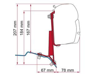 STAFFE PER F45/F35 ADAPTER FORD CUSTOM DEEP BLACK 98655Z112