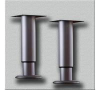 staffe per lavello sottopiano, Staffe for lavello, Gambe di supporto regolabili da 2 pezzi for Gamba del divano mobili 'armadio, for lavabo sottopiano for trapano(Gray,H 18 30cm(7" 11.8"))