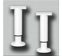 staffe per lavello sottopiano, Staffe for lavello, Gambe di supporto regolabili da 2 pezzi for Gamba del divano mobili 'armadio, for lavabo sottopiano for trapano(White,H 18 30cm(7" 11.8"))