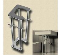 Staffe per lavello sottopiano, Staffe Sostegno Lavello E Lavabo Sottotop In Acciaio Inox Altezza Regolabile 18-66 Cm(Height 36 46cm(14" 18"))