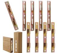 Staffe per letto in metallo zincato da 12,7 cm, 4 paia di connettori a scatto per telai in legno per letti, divani, resistenti e antiruggine