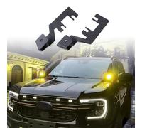 Staffe per luci di fossa Kit staffe di montaggio per cofano Luce da lavoro LED Pod Light Compatibile con Ford Ranger 2022 2023 2024