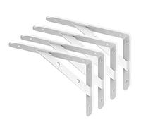 Staffe per Mensole,4 Pezzi Supporti per Mensole Triangolare Staffe per mensole Scaffale per Libri,Staffa per Tavolo a Muro 90 Gradi Angolo Retto,Staffe per Mensole Pesanti,per Libri,Mensole da Cucin