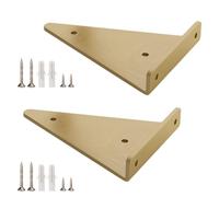 Staffe per mensole a muro, Staffe for mensole in ferro | Archiviazione di dimensioni multiple multicolori: for l'ufficio studio della camera da letto(Gold,28CM)