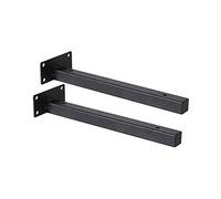 Staffe per Mensole Nere,reggimensola da Muro,Supporto per Mensole in Metallo Industriale,staffe Nascoste per Scaffali Rustiche,2 Pezzi,10cm 15cm 20cm 25cm 30cm 35cm 40cm,15cm/5.9in