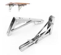 Staffe per mensole pieghevoli Staffa per mensole pieghevole in acciaio inossidabile resistente per banco da lavoro da tavolo, staffa fai-da-te salvaspazio 2pcs 20-inch