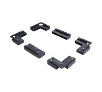 Staffe per montaggio Alluminio Leggero per Yacht e Barche Staffe | Alluminio , leggero ma per robusto, resistenza , per ideale ambiente marino, finitura nera