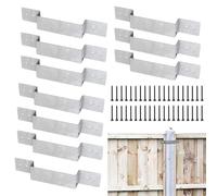 Staffe per pali di recinzione in legno - Heavy Duty Support Holder Tie, Stabilizzatore di montaggio in metallo | Kit di rinforzo universale del ponte, soluzione di rinforzo multi struttura durante le