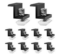 Staffe per Pannelli Solari, 10 Pezzi Supporto per Pannello Solare, Staffe Pannelli Fotovoltaici Alluminio, Supporti per Pannello Fotovoltaico, 30mm Staffa Z con Dadi e Bulloni per Kit Fotovoltaico