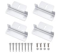 Staffe per Pannelli Solari Supporto per Pannello Solare da Montaggio a Z in Lega di Alluminio con Dadi e Bulloni per Barca Caravan Tetto 4 Pezzi