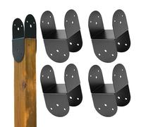 Staffe Per Pergola - Set Di Supporto Per Montanti In Metallo Per Carichi Pesanti, Di Montaggio Per Gazebo, Kit Di Supporto Per Resistente Alla Ruggine, Hardware Per Struttura Esterna | H