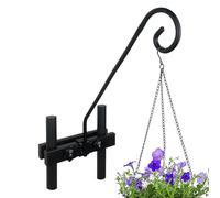 Staffe per piante da esterni, durevoli in ferro, ganci da giardino multifunzionali per piante, binari da balcone, recinzioni da cortile, sentieri e uso serra