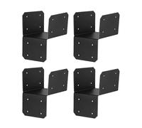 Staffe per tetto pergolato - Supporto strutturale rigido, set di 4 pezzi in acciaio resistente, 7,6 x 8,9 cm, montaggio grande, clip per giunti in metallo | per gazebo da giardino e esterna