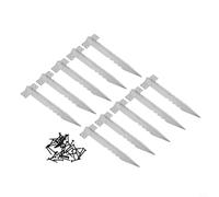 Staffe per traversine ferroviarie in metallo per rinforzo di strutture in legno all'aperto in letti rialzati, layout di vialetti, muri di contenimento, bordi e cornici (10 pezzi)