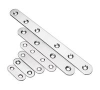 Staffe piatte dritte da 1,5-7,3 pollici in acciaio inossidabile, piastre di giunzione for riparazione, fissaggio 2/4/10 pezzi(10pcs 37X16mm)