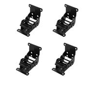 Staffe pieghevoli for gambe da tavolo, blocco pieghevole Confezione 4 cerniere autobloccanti con viti multicolore(Black)