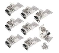 Staffe pieghevoli for gambe del tavolo, cerniera di bloccaggio pieghevole, confezione da 8 multicolori a 90 gradi(Silver)