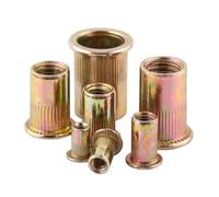 Staffe pieghevoli per mensole, Kit assortimento di dadi for rivetti in acciaio al carbonio zincato M3-M12 10/20/50 pezzi(10PCS,M8)