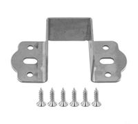 Staffe resistenti a forma di U per binari del letto, progettate per stabilità ed efficiente fissaggio di strutture in legno (argento, 35 mm)