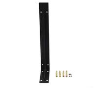 Staffe resistenti per mensole in ferro nero, supporto da parete per librerie, garage, design a triangolo grande (30,5 cm)
