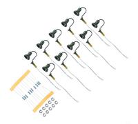 Staffe stradali precablate con resistenze per 12 V pre-cablate (verde | Confezione da 10 staffe stradali, per LED da 3 V CC, si adattano al calibro OO HO, design per montaggio a parete
