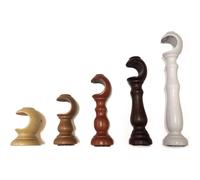 Staffe Supporti in Legno per Bastone Tenda Ø 35 mm - Vari Colori e Misure | Coppia Made in Italy - Colore principale: Naturale, Lunghezza: 15 CM