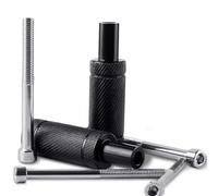 Staffe Supporto Faretti 1/2 set di staffe per faretti per parafango moto, base di supporto per fari adatta per M8, adatta per modifiche esterne M6, lega di alluminio fendinebbia(2 set)