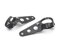 Staffe Supporto Faretti 1 paio/2 pezzi staffa di montaggio faro clip luce di direzione accessori per moto per tubo forcella anteriore da 35 mm-43 mm supporto adattatore(Black 1 pair)