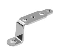 Staffe Supporto Faretti 1 staffa di estensione multifunzionale per fari anteriori, può fungere da specchietto retrovisore per motociclette da cross. Staffa di Fari(Silver)