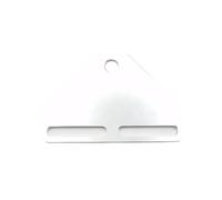 Staffe Supporto Faretti Adattatore universale per supporto faro inferiore per moto, adatto per Harley, adatto per Touring, adatto per Sportster Dyna supporto adattatore(Silver)