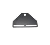 Staffe Supporto Faretti Adattatore universale per supporto faro inferiore per moto, adatto per Harley, adatto per Touring, adatto per Sportster Dyna supporto adattatore(Black)