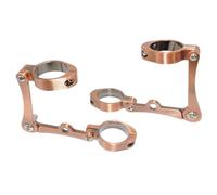 Staffe Supporto Faretti Adatto per Harley Touring da 39 mm-41 mm, supporto per tubo forcella CNC, supporto per faro anteriore Staffe di Barra Luminosa(B)