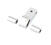 Staffe Supporto Faretti Kit di montaggio per estensione faro carenatura adatto per D&avidson Dyna FXDF 2008-2017 Staffe di Barra Luminosa