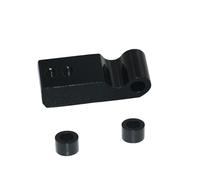 Staffe Supporto Faretti Kit di riposizionamento del supporto regolabile del faro adatto per Harley DYNA Low Rider S 06-17 Adatto per Sportster Iron 883 1200 04-23 supporto adattatore(FXBB-B)