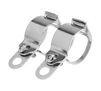 Staffe Supporto Faretti Staffa di montaggio per indicatori di direzione per moto, 2 pezzi, 30-43 mm, per il supporto dei fari ausiliari per moto. faro per lampadina(Silver)