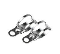 Staffe Supporto Faretti Staffa di montaggio per indicatori di direzione per moto 2 pezzi da 30-43 mm per il supporto dei fari ausiliari per moto faro per lampadina(1Pair Sliver)
