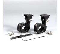 Staffe Supporto Faretti Staffa per faro fendinebbia per moto, in lega, da 19-26 mm, morsetto per paraurti, kit di staffe per montaggio fari ausiliari, tubo supporto adattatore