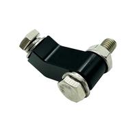 Staffe Supporto Faretti Supporto per faro anteriore CNC per moto con attacco da 3/4" di diametro interno, adatto per Harley Dyna Softail Breakout Bobber supporto adattatore(Black)