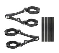 Staffe Supporto Faretti Supporto per faro da 33 mm a 58 mm, supporto per tubo forcella, supporto per luce, 54, 49, 45, 41, 37 mm, per moto, bobber, cafe racer, universale di Barra Luminosa(41-45mm)