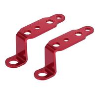 Staffe Supporto Faretti Supporto per faro per motocicletta, 1-2 pezzi, specchietto retrovisore, lampada, faretto, morsetto, accessori per motociclette Staffe di Barra Luminosa(2Pcs-red)
