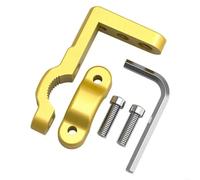 Staffe Supporto Faretti Supporto per moto in alluminio T21E, set di staffe per manubrio Stable Performances per faretti e dispositivi cartografici faro per lampadina(Gold)