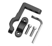 Staffe Supporto Faretti Supporto per moto in alluminio T21E, set di staffe per manubrio Stable Performances per faretti e dispositivi cartografici faro per lampadina(Black)