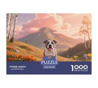 Staffordshire Bull Terrier, Gioco Di Puzzle Da 1000 Pezzi, Attività Conviviale Per La Famiglia, Regalo O Souvenir, Adatto Dai 10 Anni, Pet Dog, 70x50cm/1000pcs
