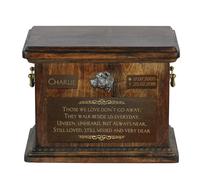 Staffordshire Bull Terrier Grande Urna Con Il Immagine di Un Cane