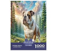 Staffordshire Bull Terrier Jigsaw Puzzle Impossibili 1000Pcs Animali fedeli Decorazione Per La Casa. Rilassamento E Intelligence Per Adulti E Ragazzi Da 14 Anni 38x26cm/1000pcs